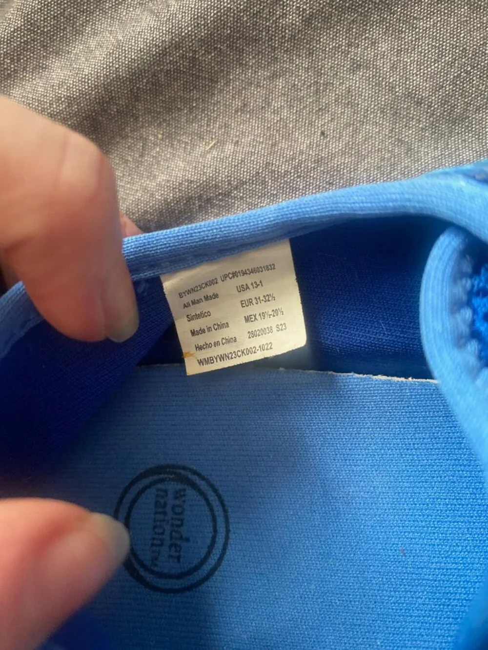 Wonder Nation Blue Velcro Kids Water Shoes